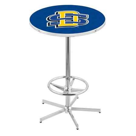 Holland Bar Stool Co 42" Chrome South Dakota State Pub Table L216C4228SDakSt
